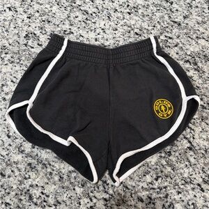Gold’s Gym Black Athletic Shorts with White Trim